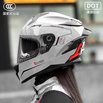 （3CDOT双重标准）摩托车全盔秋冬季	